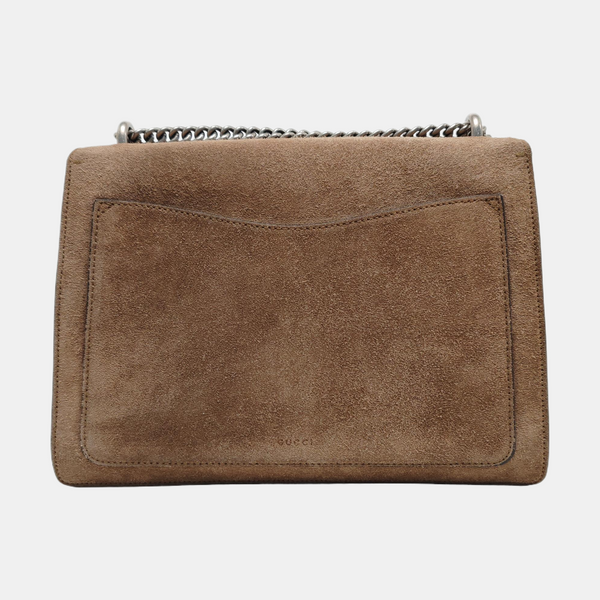 Authenticated pre-owned  Dionysus Medium Suede Brown - Shoulder Bag at Looply