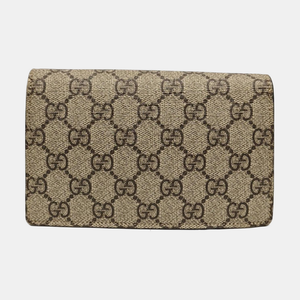 Dionysus Super Mini Monogram Coated Canvas Beige
