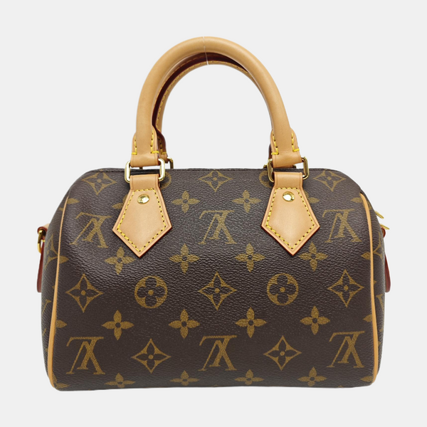 SPEEDY 20 Monogram Coated Canvas Brown