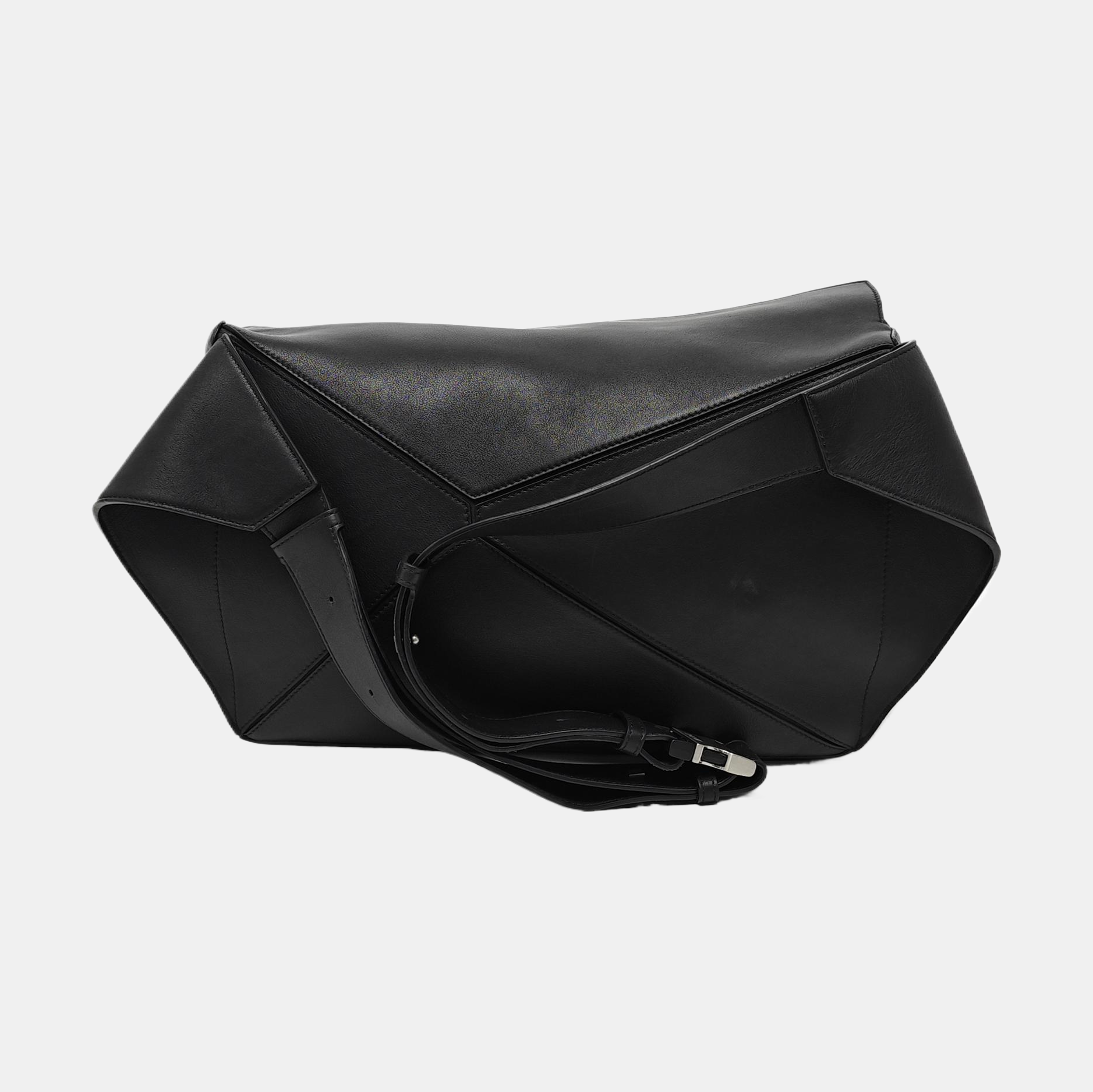 Puzzle Large Calfskin Black
