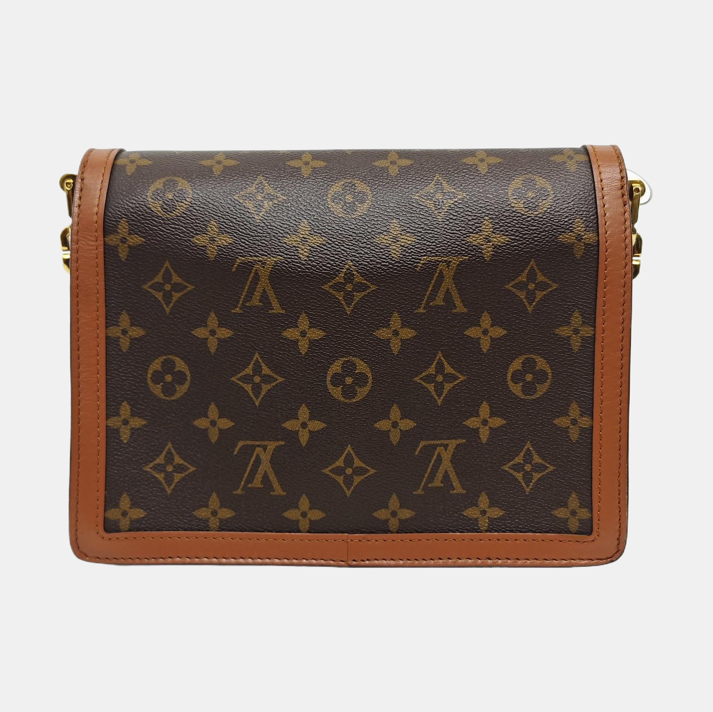 DAUPHINE MM Monogram Coated Canvas Brown