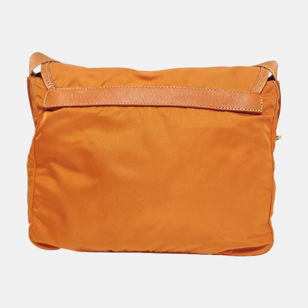 Fabric Shoulder Bag Orange