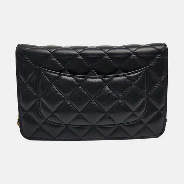 2.55 WOC Quilted Calfskin Black