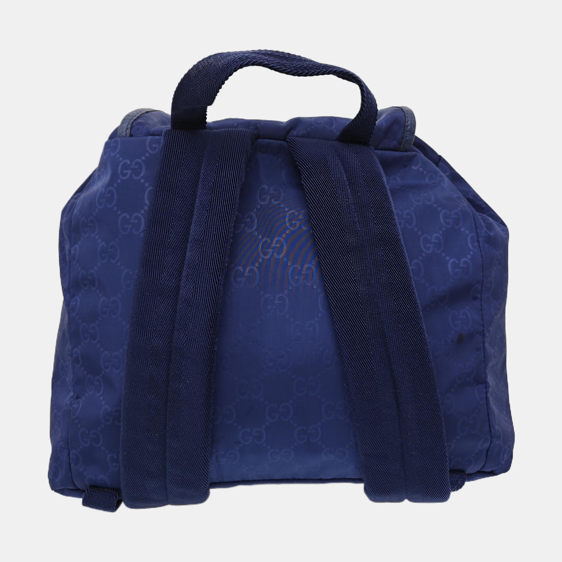 Monogram Nylon Backpack Blue