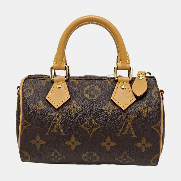 SPEEDY Nano Monogram lona revestida marrón