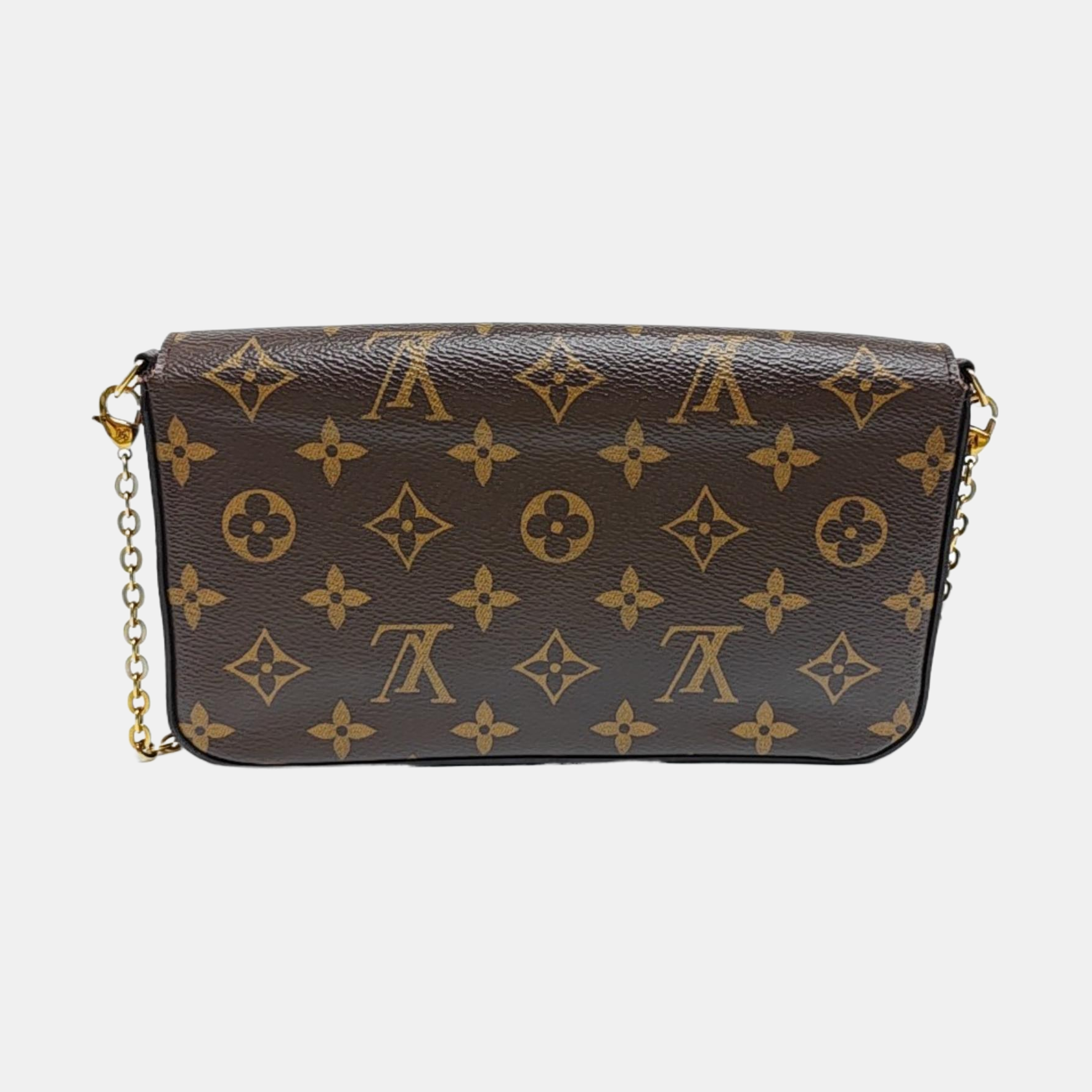 FÉLICIE Monogram Coated Canvas Brown