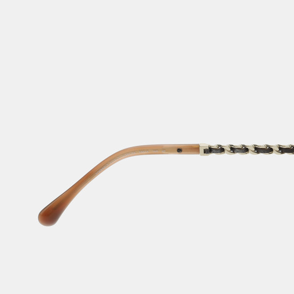 Brown Metal Sunglasses