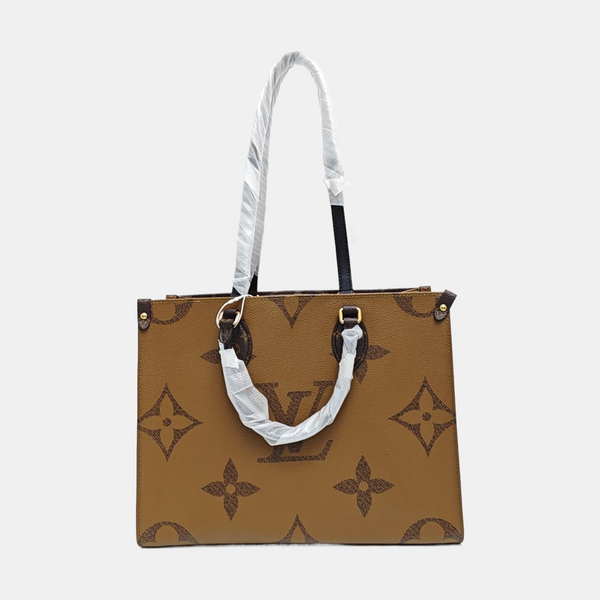 ONTHEGO MM Monogram Coated Canvas Brown