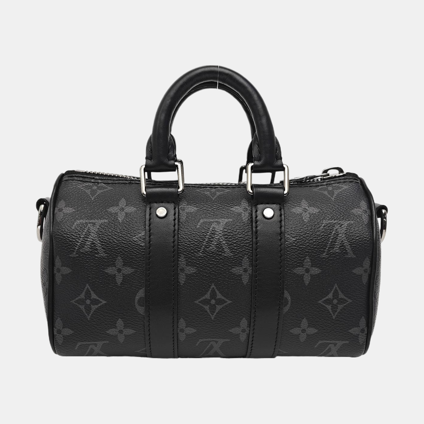 KEEPALL Mini Monogram Coated Canvas Black