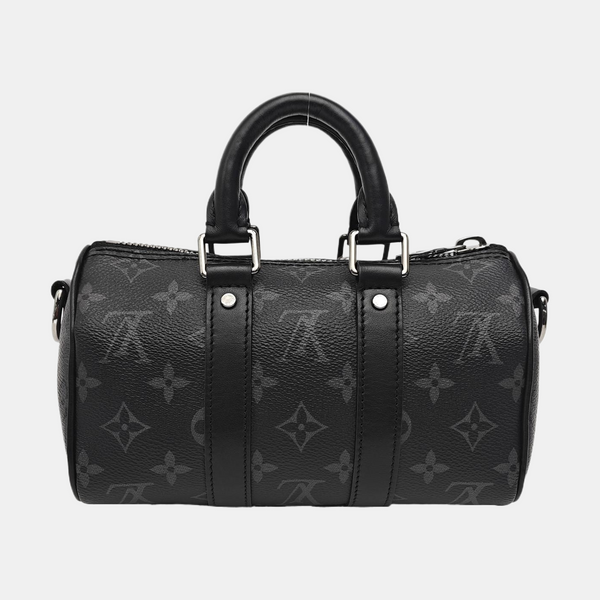 KEEPALL Mini Monogram Coated Canvas Black