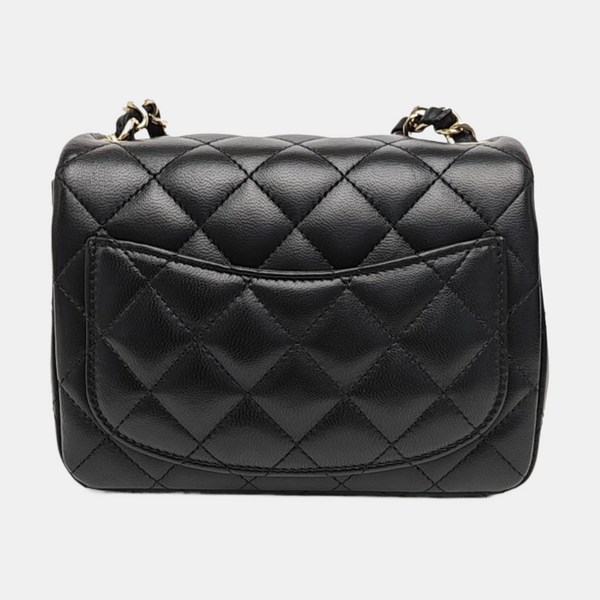 CLASSIC FLAP Mini Quilted Lambskin Black