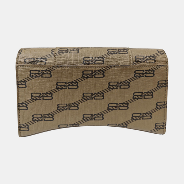 Hourglass Small Coated Canvas Brown