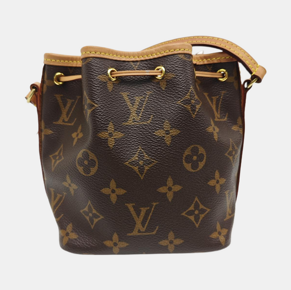 NÉONOÉ Nano Monogram Coated Canvas Brown