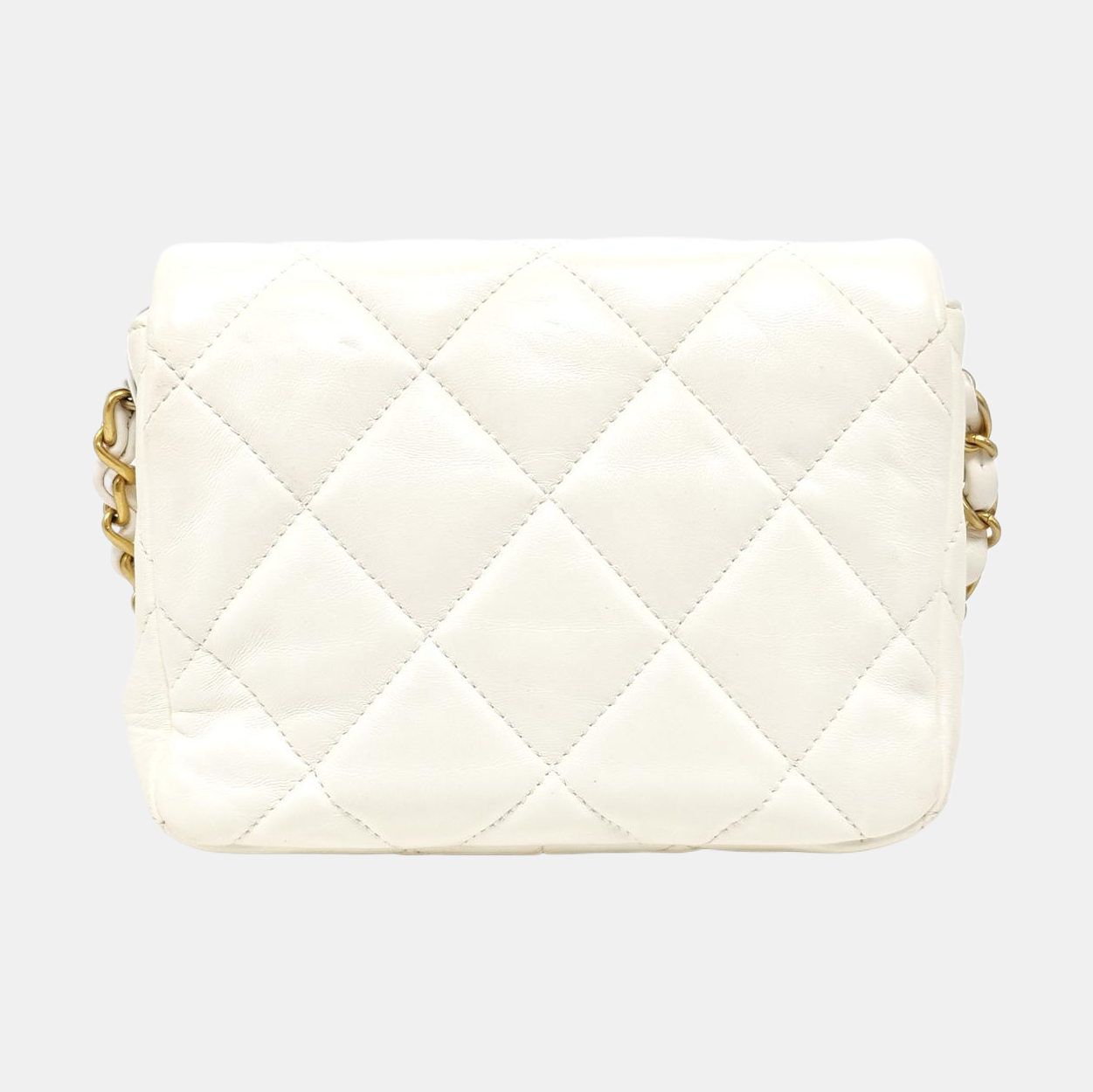 Quilted Lambskin White