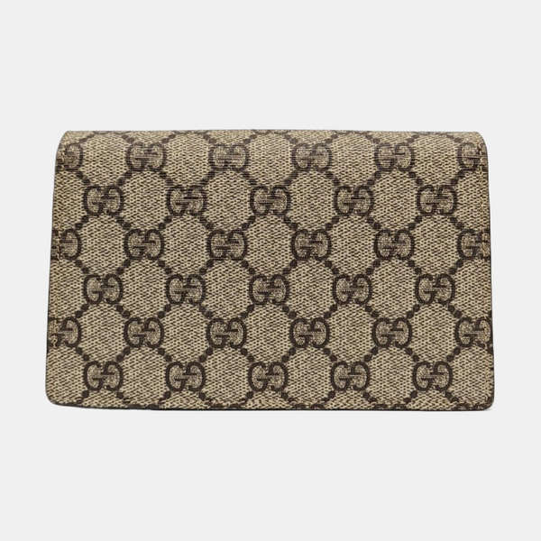 Dionysus Super Mini Monogram Coated Canvas Beige