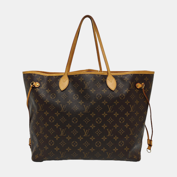 NEVERFULL GM Monogram Coated Canvas Brown