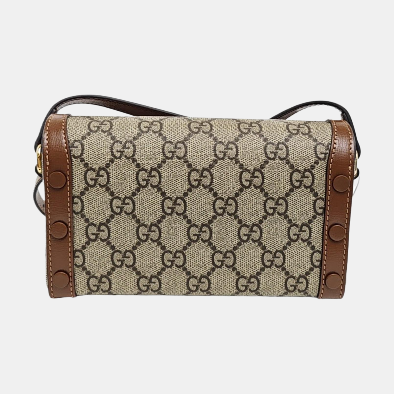 Horsebit 1955 Mini Monogram Coated Canvas Beige