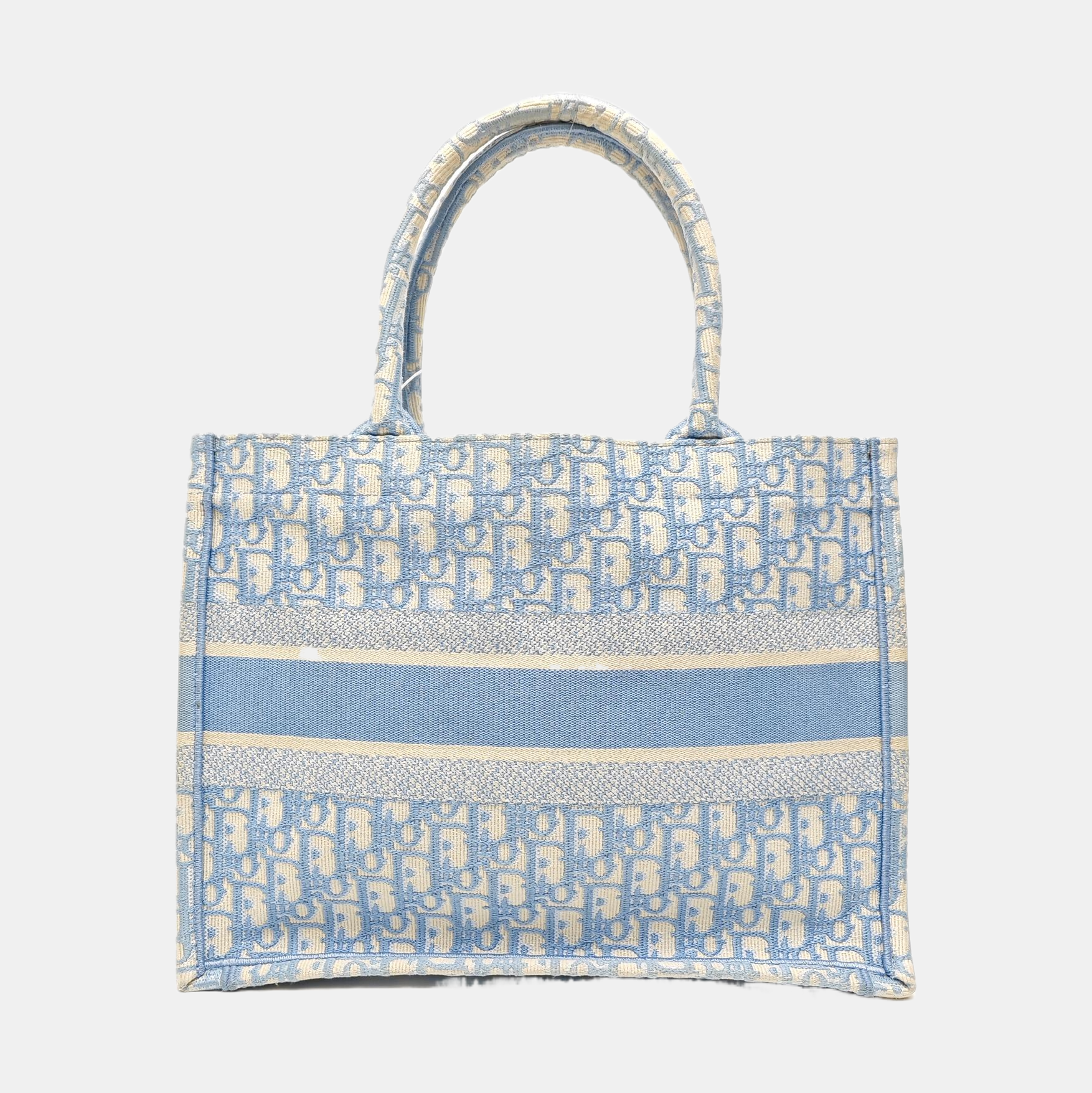 Book Tote Medium Oblique Canvas Blue