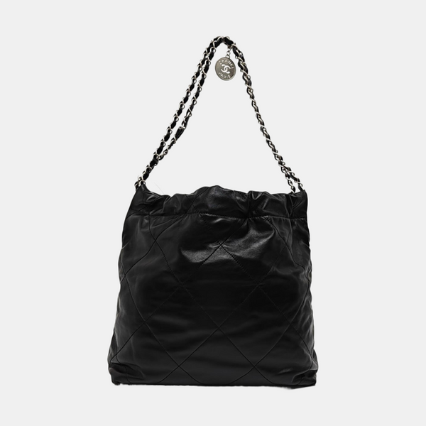 CHANEL 22 Small Quilted Calfskin Black