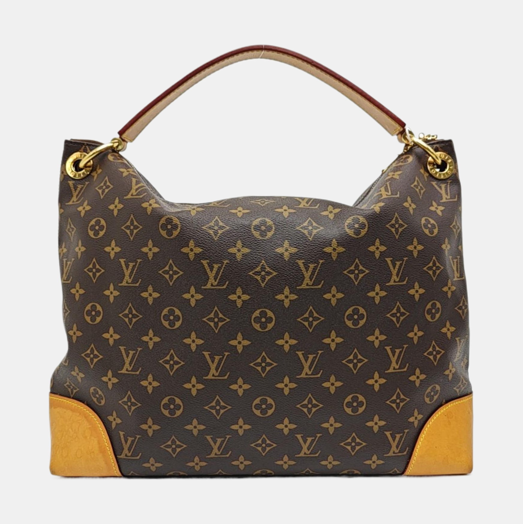 BERRI MM Monogram Coated Canvas Brown