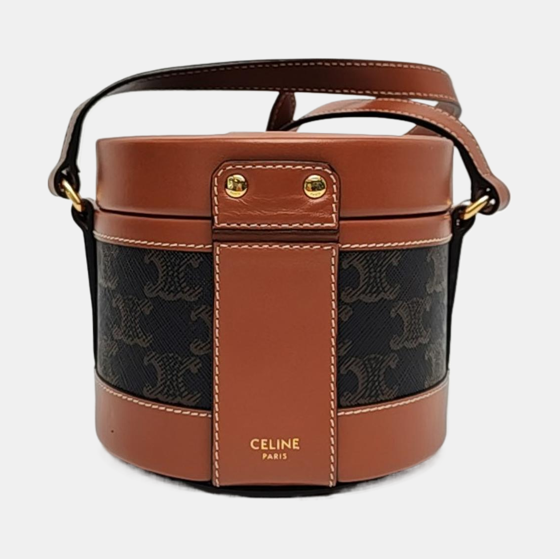 Authenticated pre-owned  TRIOMPHE Small Coated Canvas Brown - Shoulder Bag at Looply