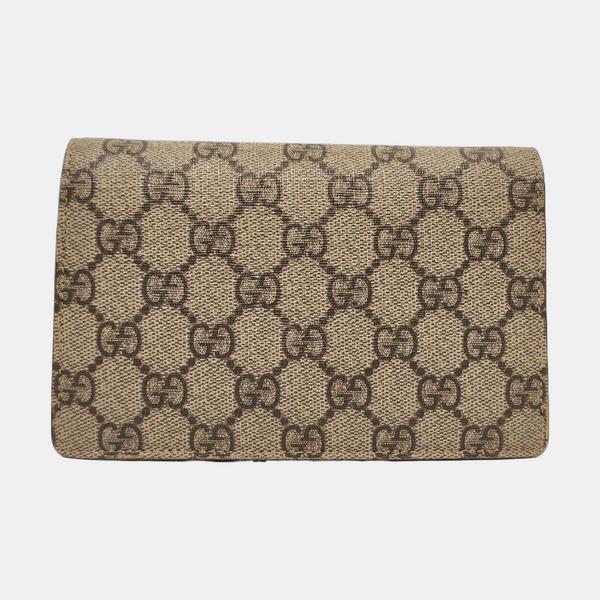 Dionysus Super Mini Monogram Coated Canvas Beige