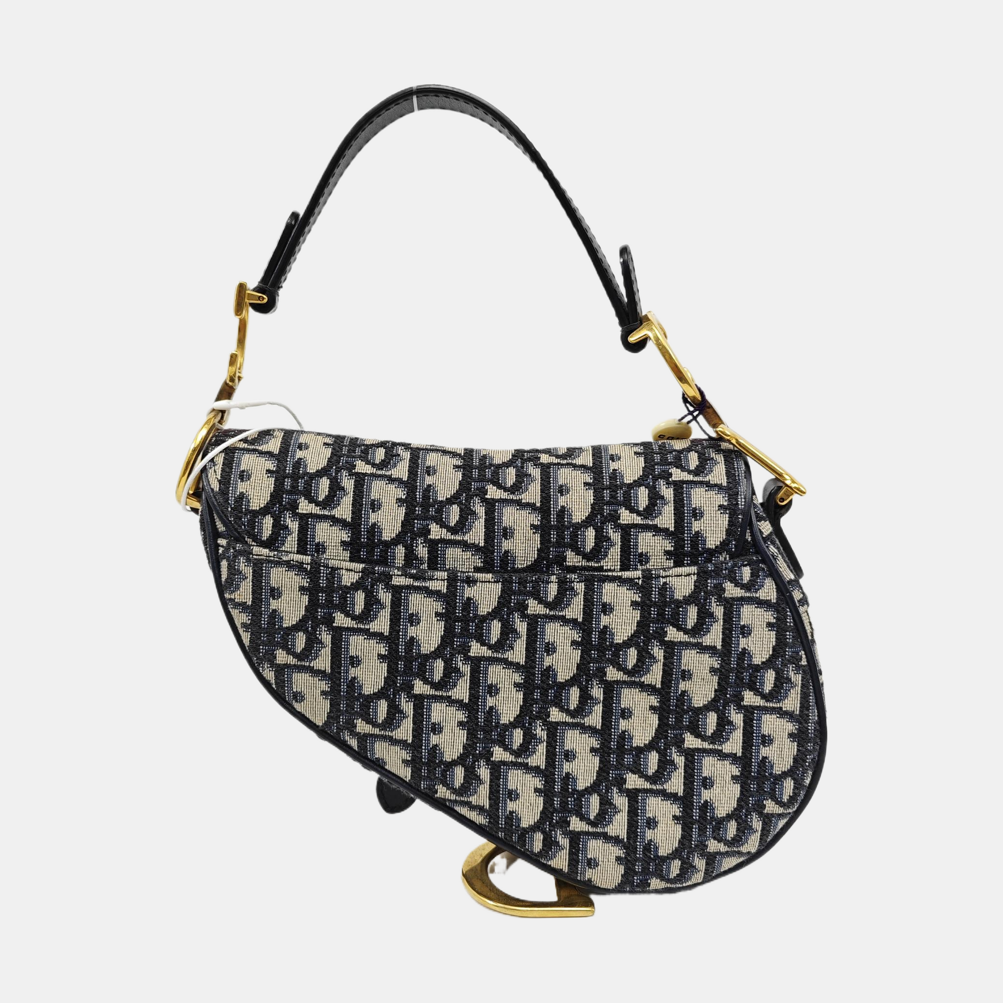 Saddle Mini Oblique Canvas Blue