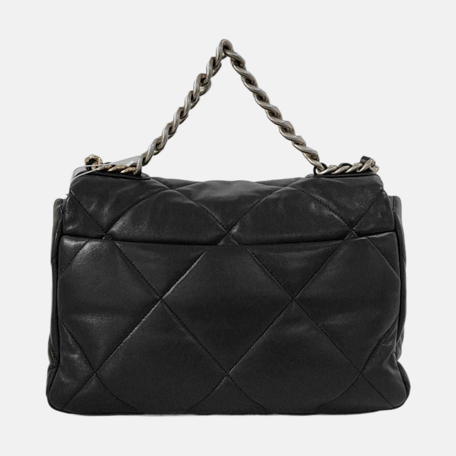 CHANEL 19 Large Quilted Lambskin Black