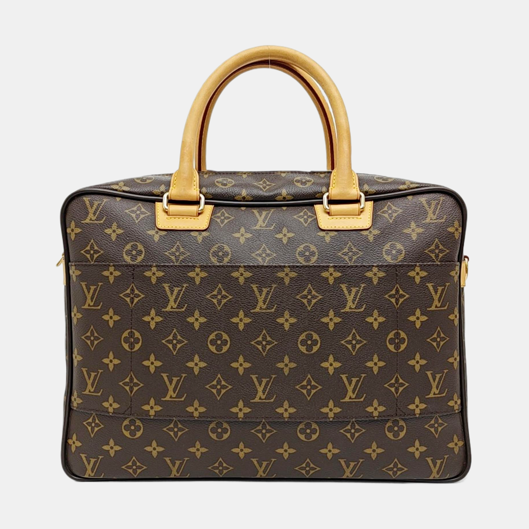 ICARE Monogram Coated Canvas Brown