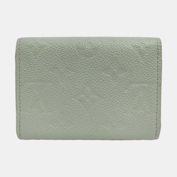 ROSALIE Monogram Calfskin Green Wallet
