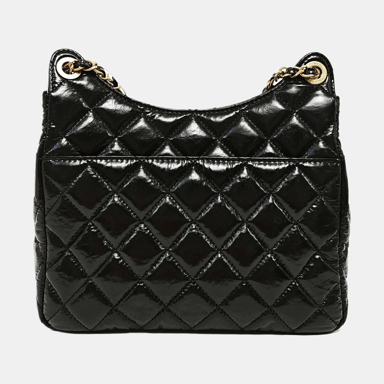 23C HOBO Medium Quilted Calfskin Black