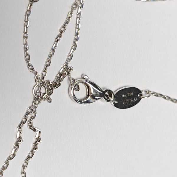 Jeux De Liens 18k White Gold Silver Necklace