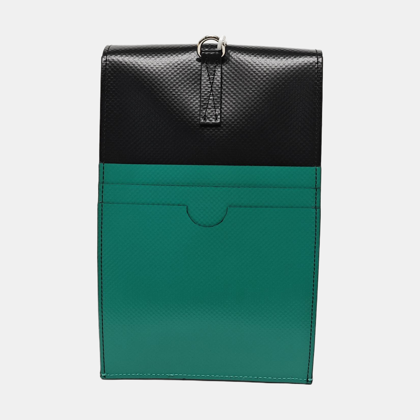 Coated Canvas Shoulder Bag Black