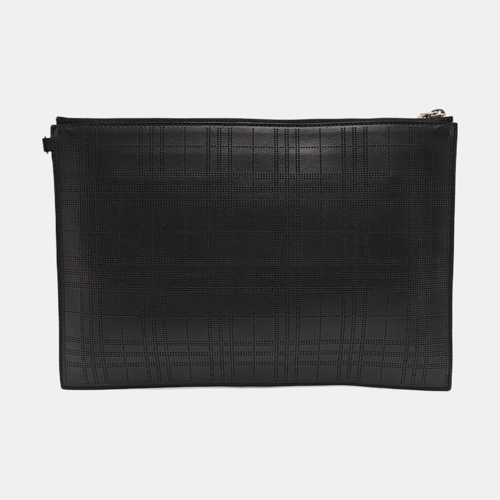Calfskin Clutch Black