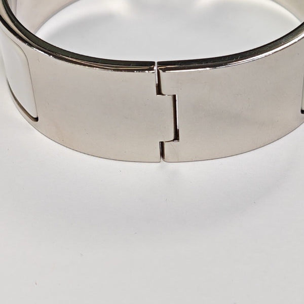 Clic Clac H Metal Silver Bangle