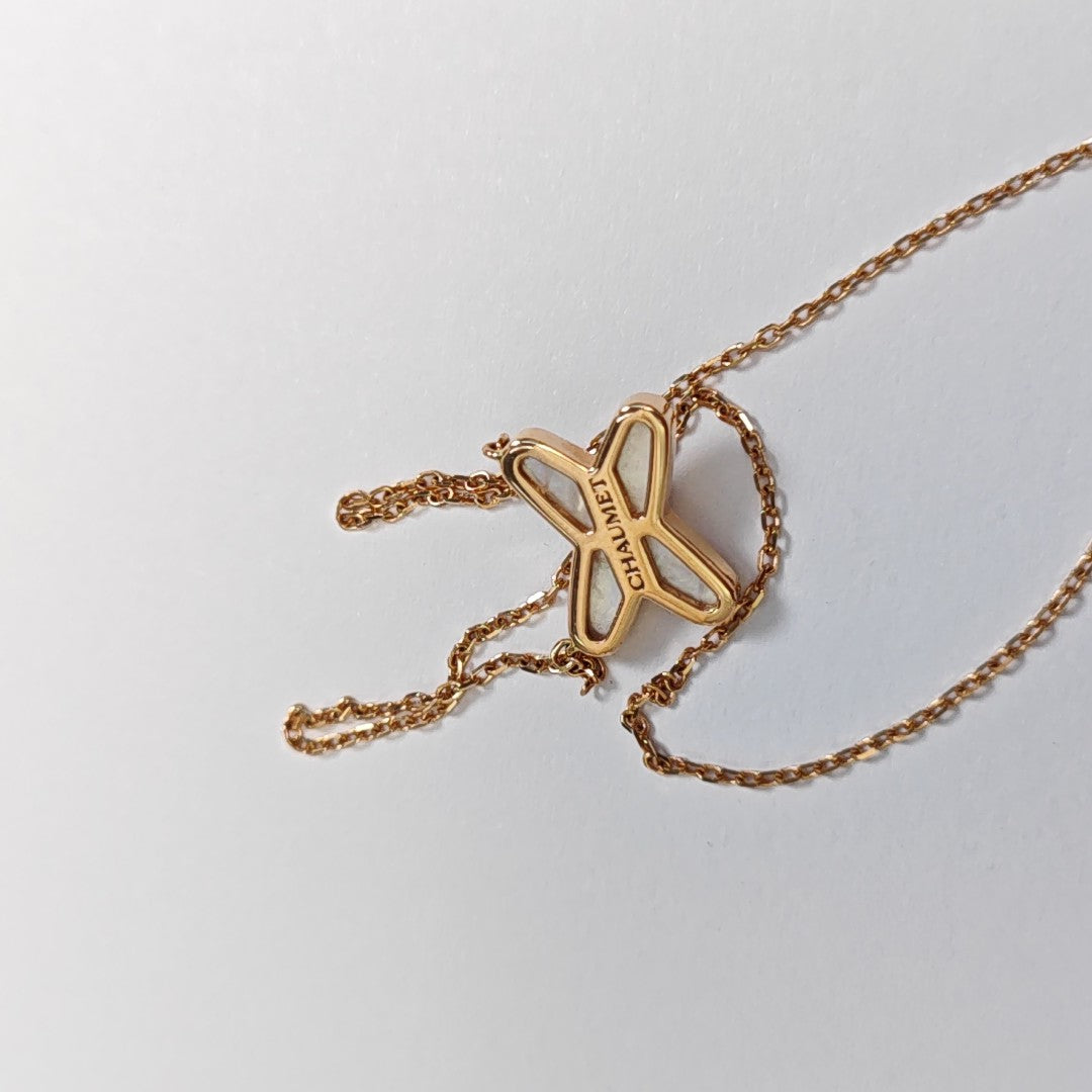 Jeux De Liens 18k Rose Gold Necklace