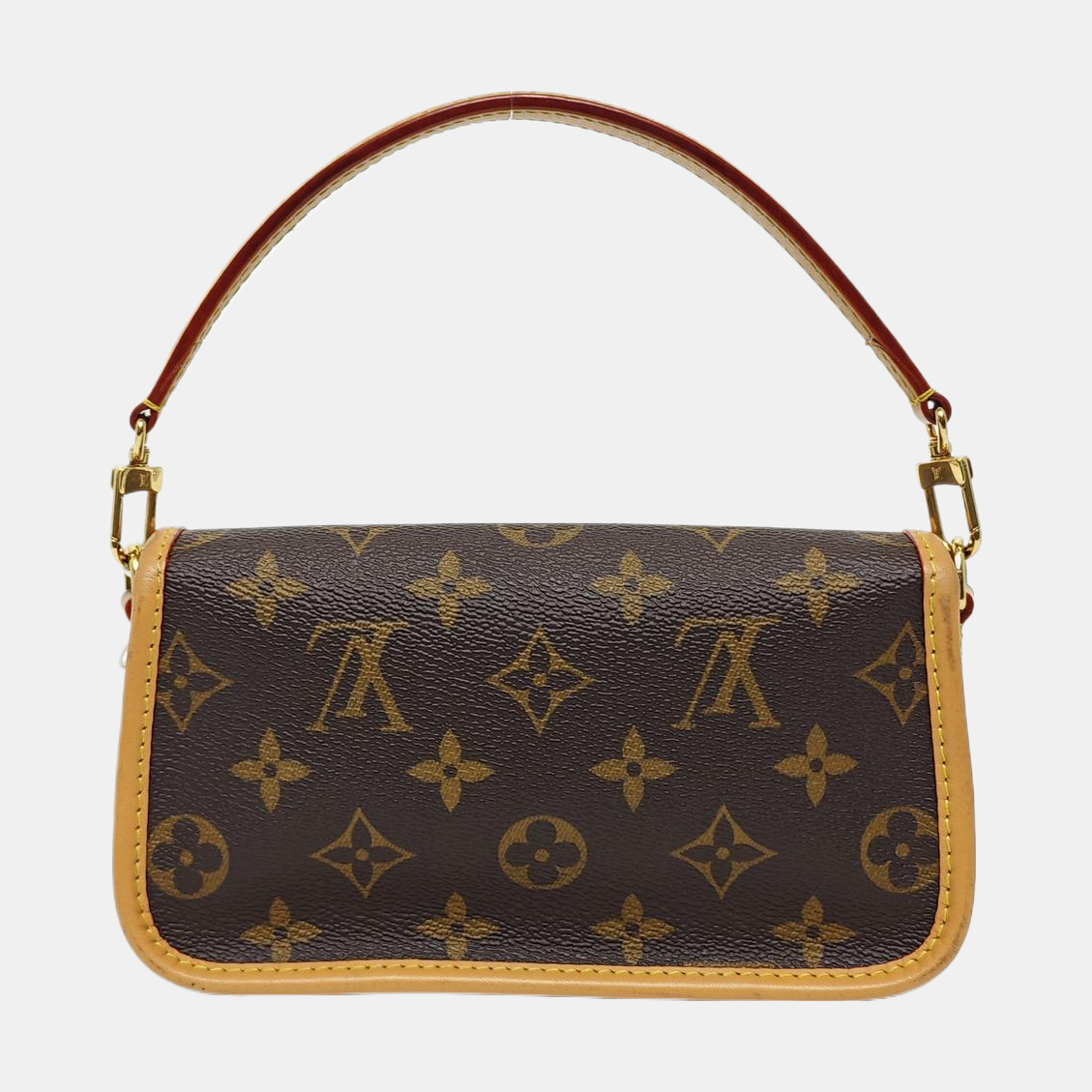 DIANE Nano Monogram Coated Canvas Brown