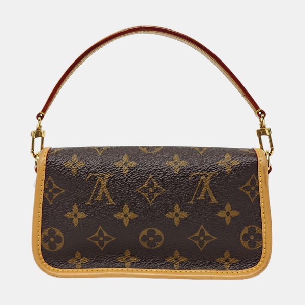 DIANE Nano Monogram Coated Canvas Brown