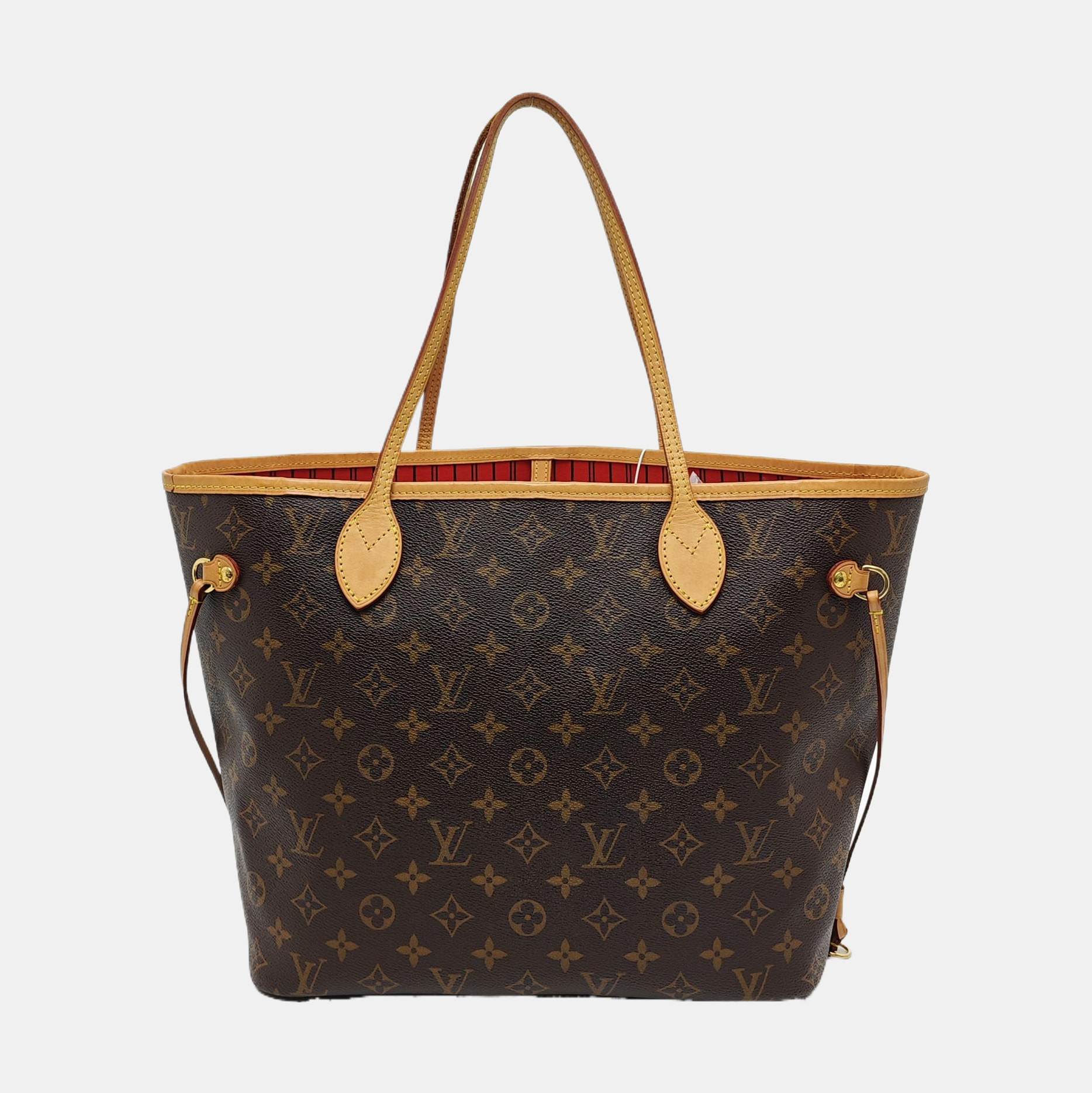 NEVERFULL MM Monogram Coated Canvas Brown