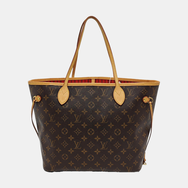NEVERFULL MM Monogram Coated Canvas Brown