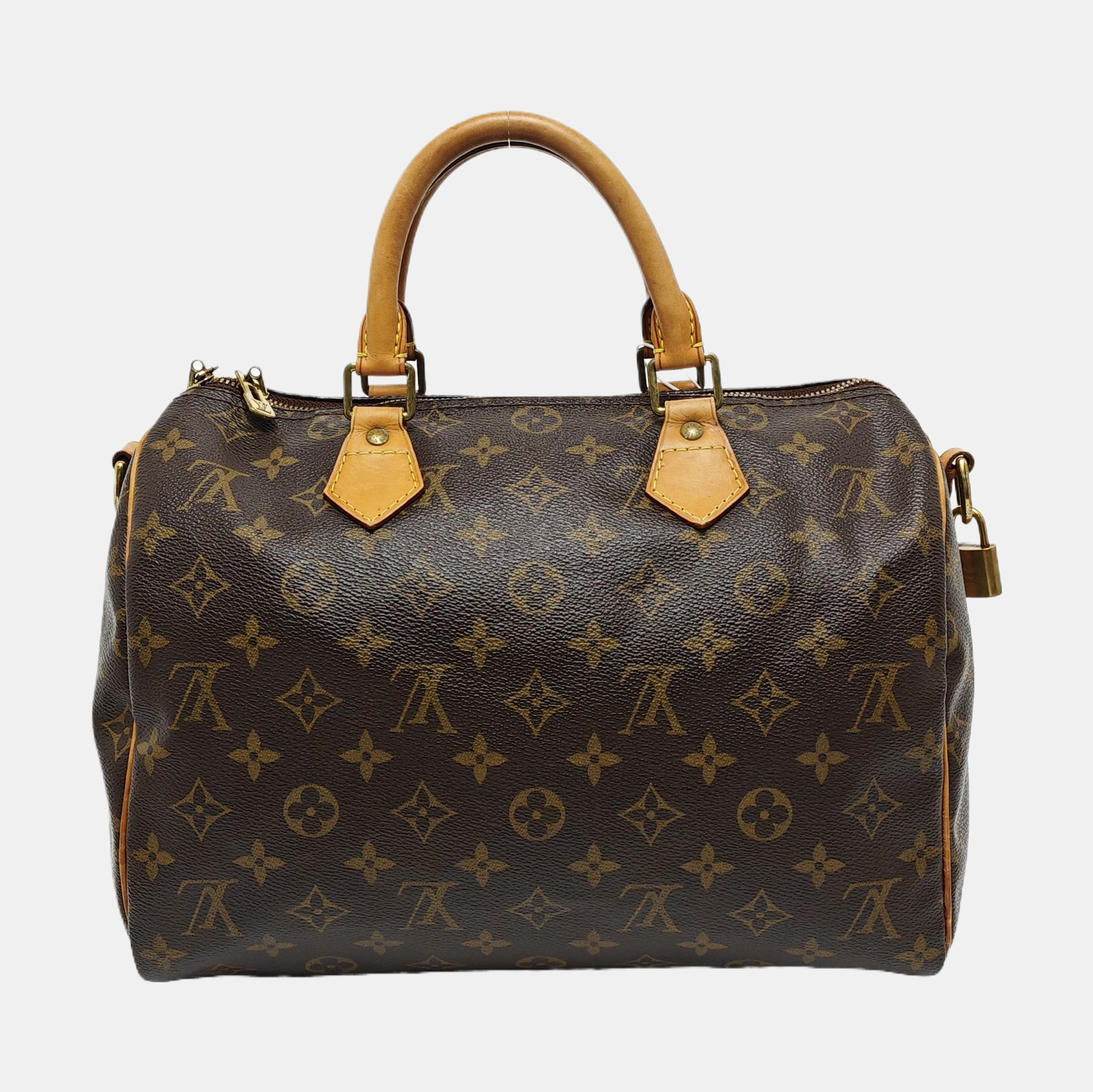 SPEEDY 30 Monogram Coated Canvas Brown