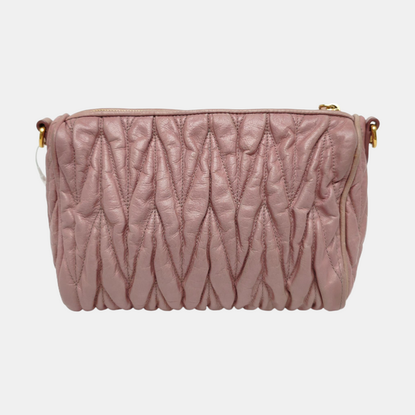 Quilted Lambskin Shoulder Bag Pink