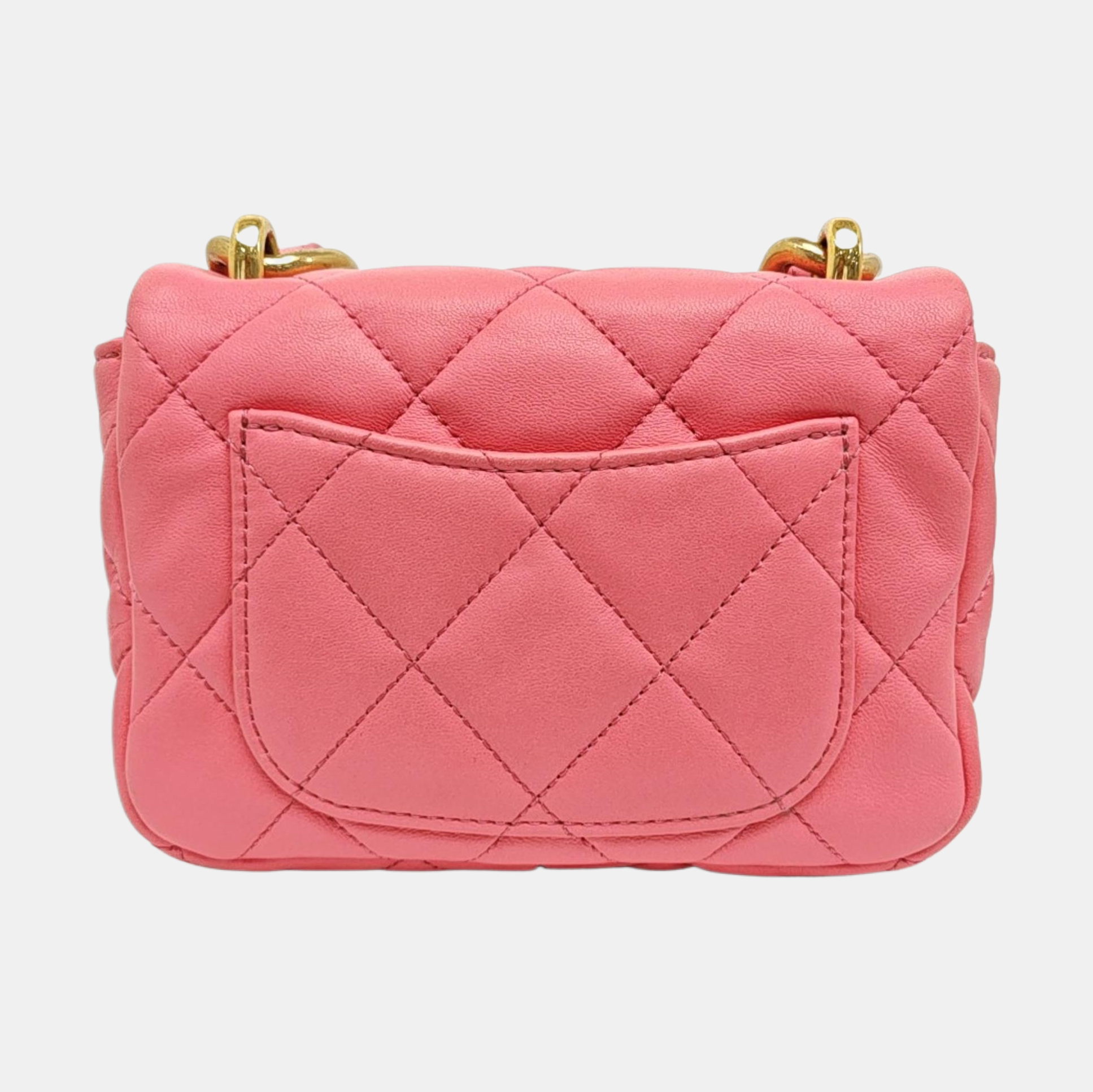 CLASSIC FLAP Mini Quilted Lambskin Pink