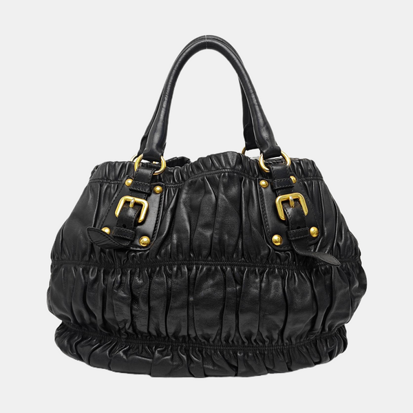 Gaufre Calfskin Black