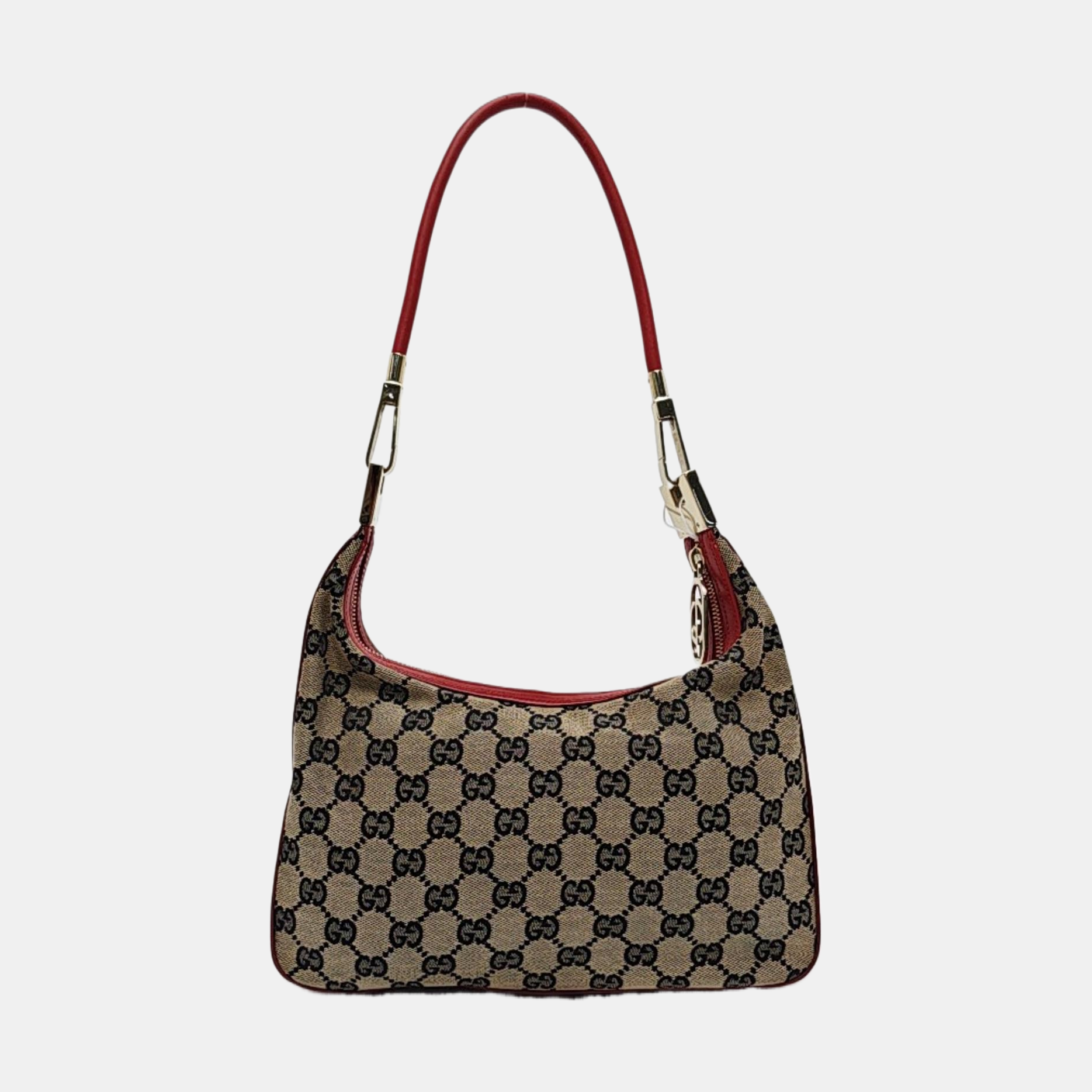 Monogram Canvas Shoulder Bag Brown