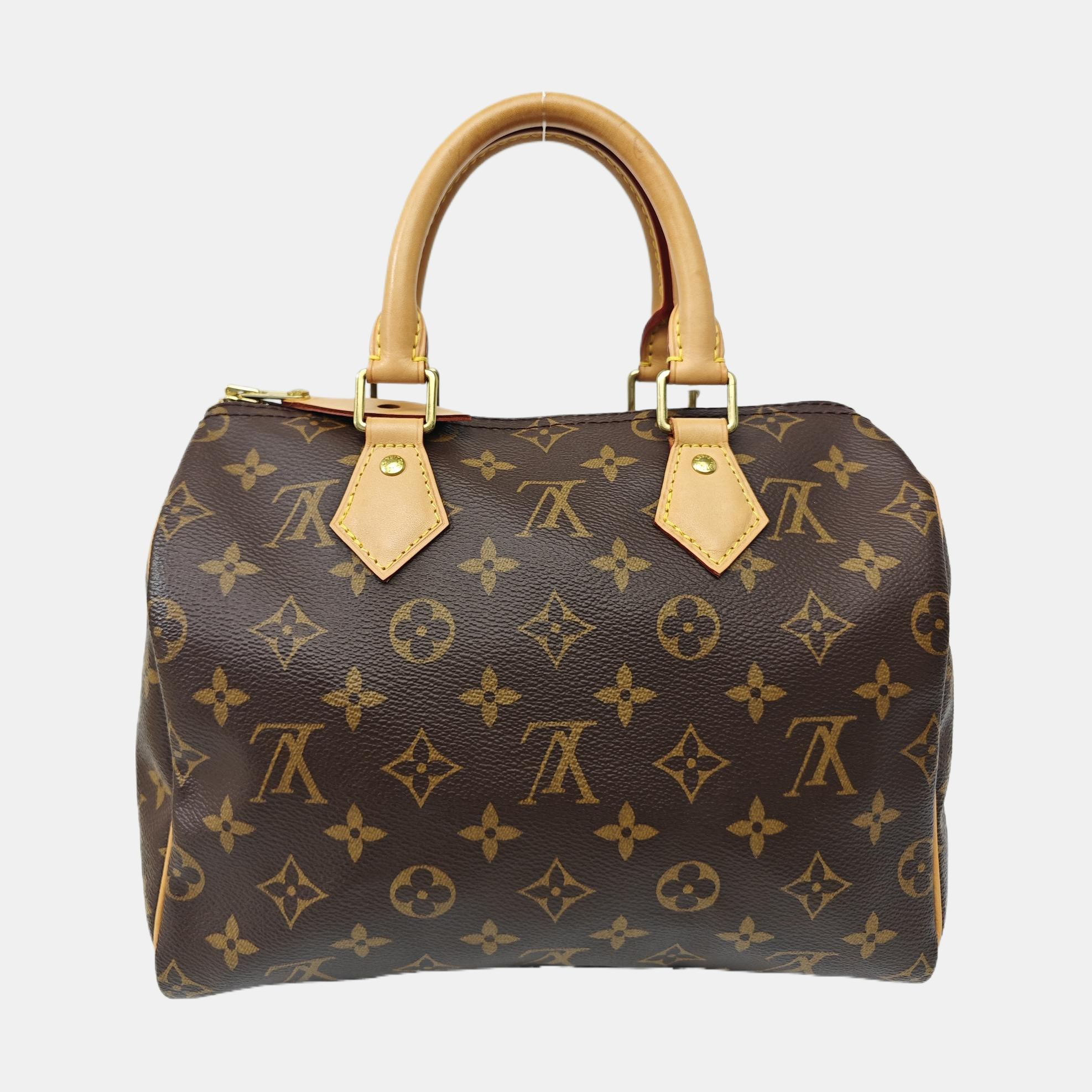 SPEEDY 25 Monogram Coated Canvas Brown