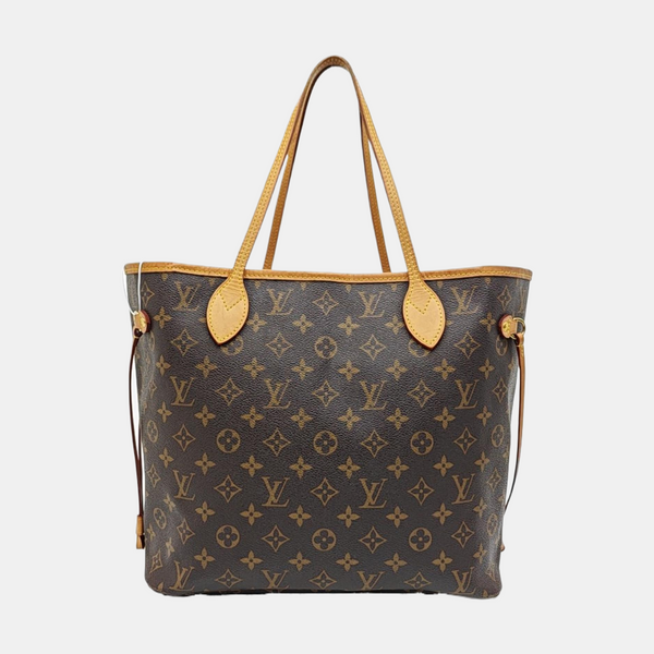 NEVERFULL MM Monogram Coated Canvas Brown