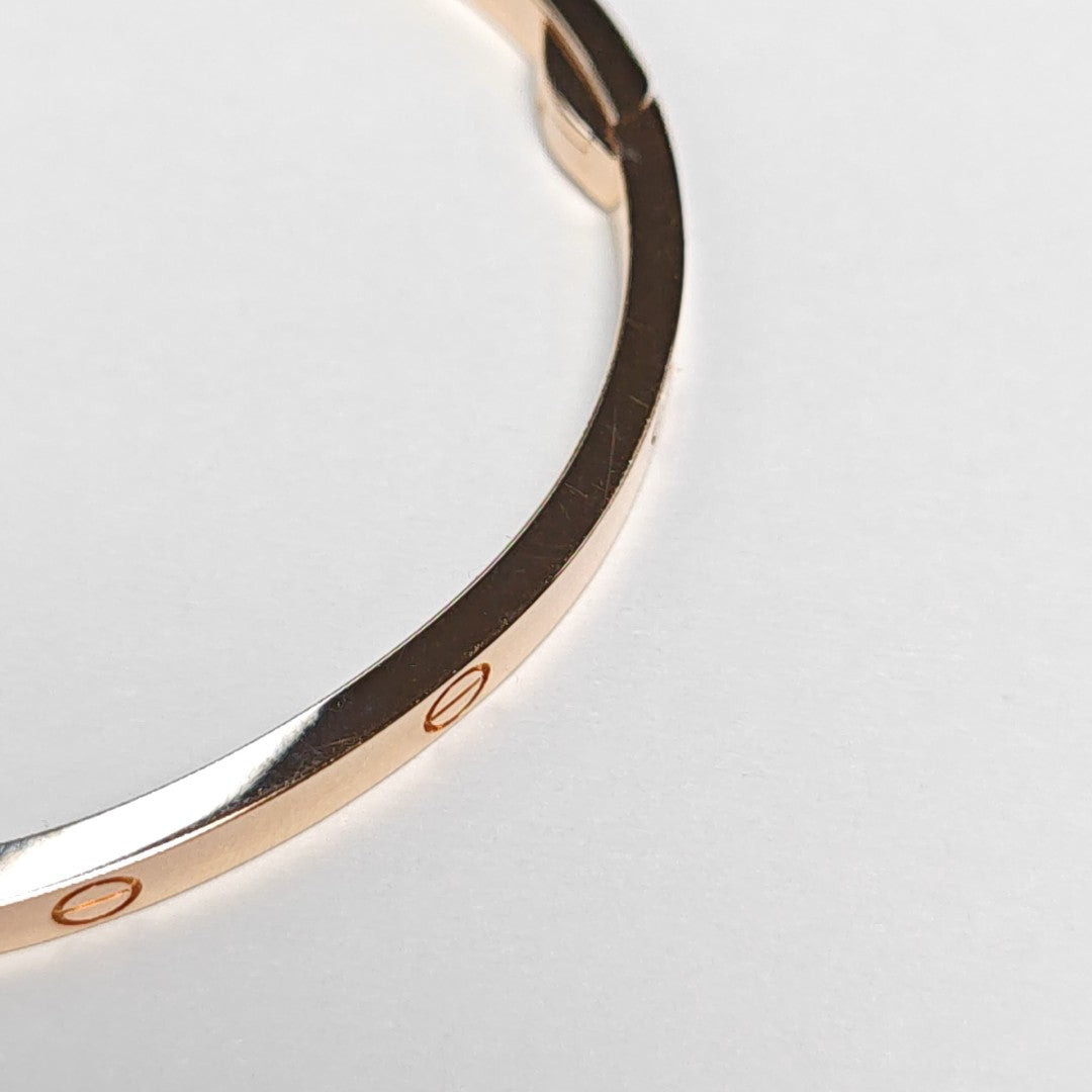 LOVE 18k Rose Gold Bangle