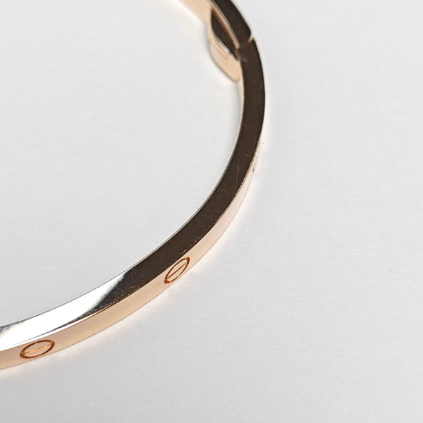 LOVE 18k Rose Gold Bangle
