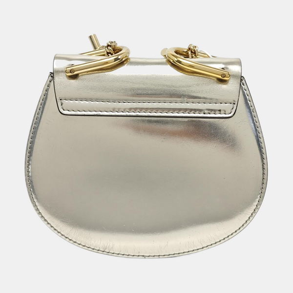 Drew Nano Calfskin Silver